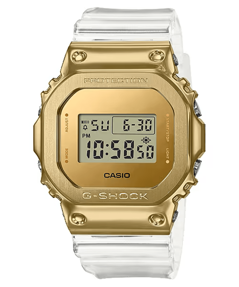 ＼半額SALE／ G-Shock Masculino Relógio Casio GM-5600SG-9DR Dourado 時計