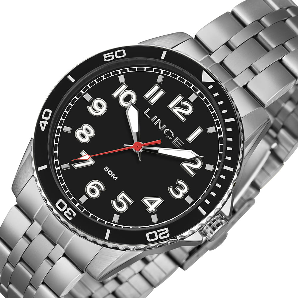 Relógio Masculino Lince Prata MRMM008L46 K0AKP2SX