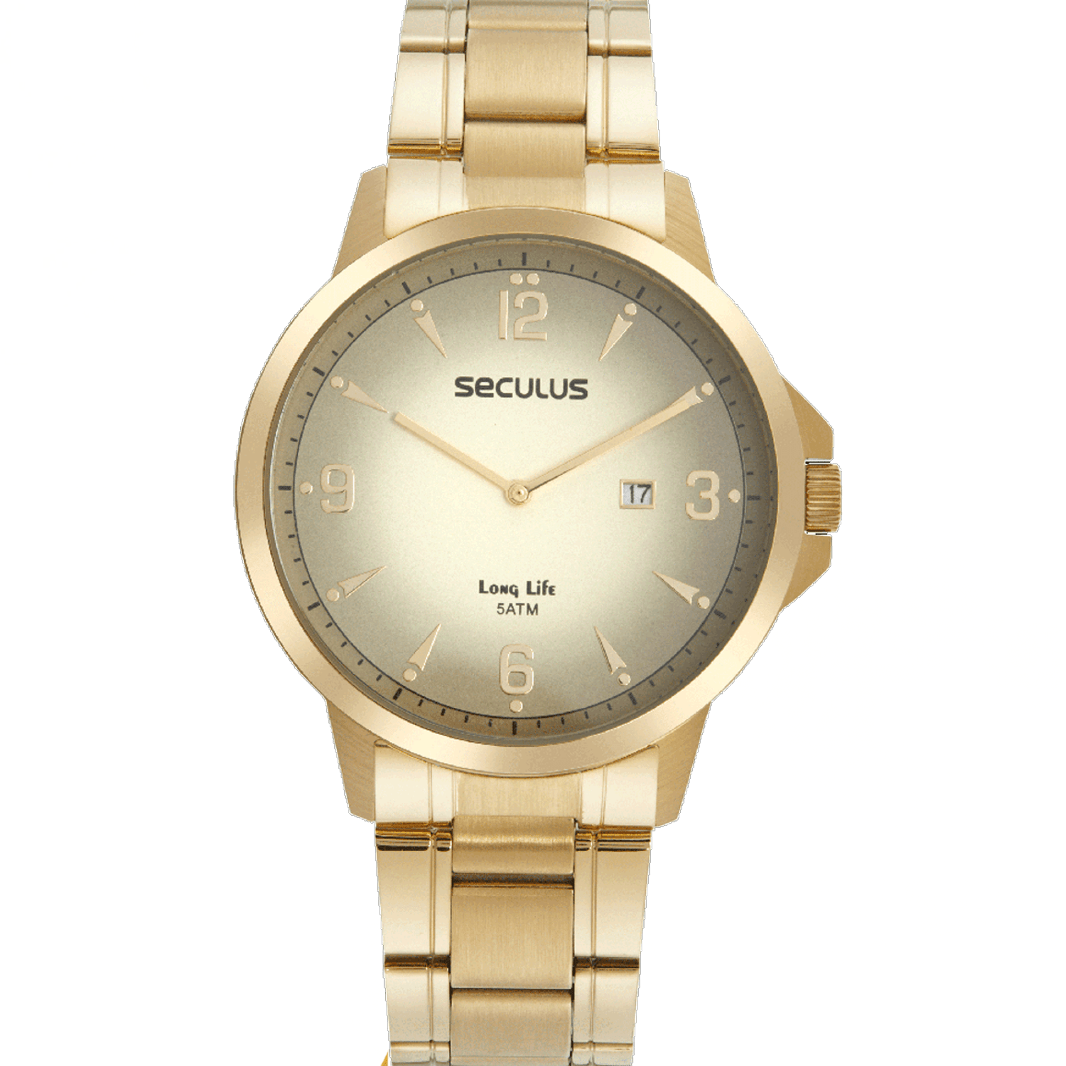 季節のおすすめ商品 Relógio Masculino Long Life Seculus Dourado 44128GPSVDA3 脱毛・除毛
